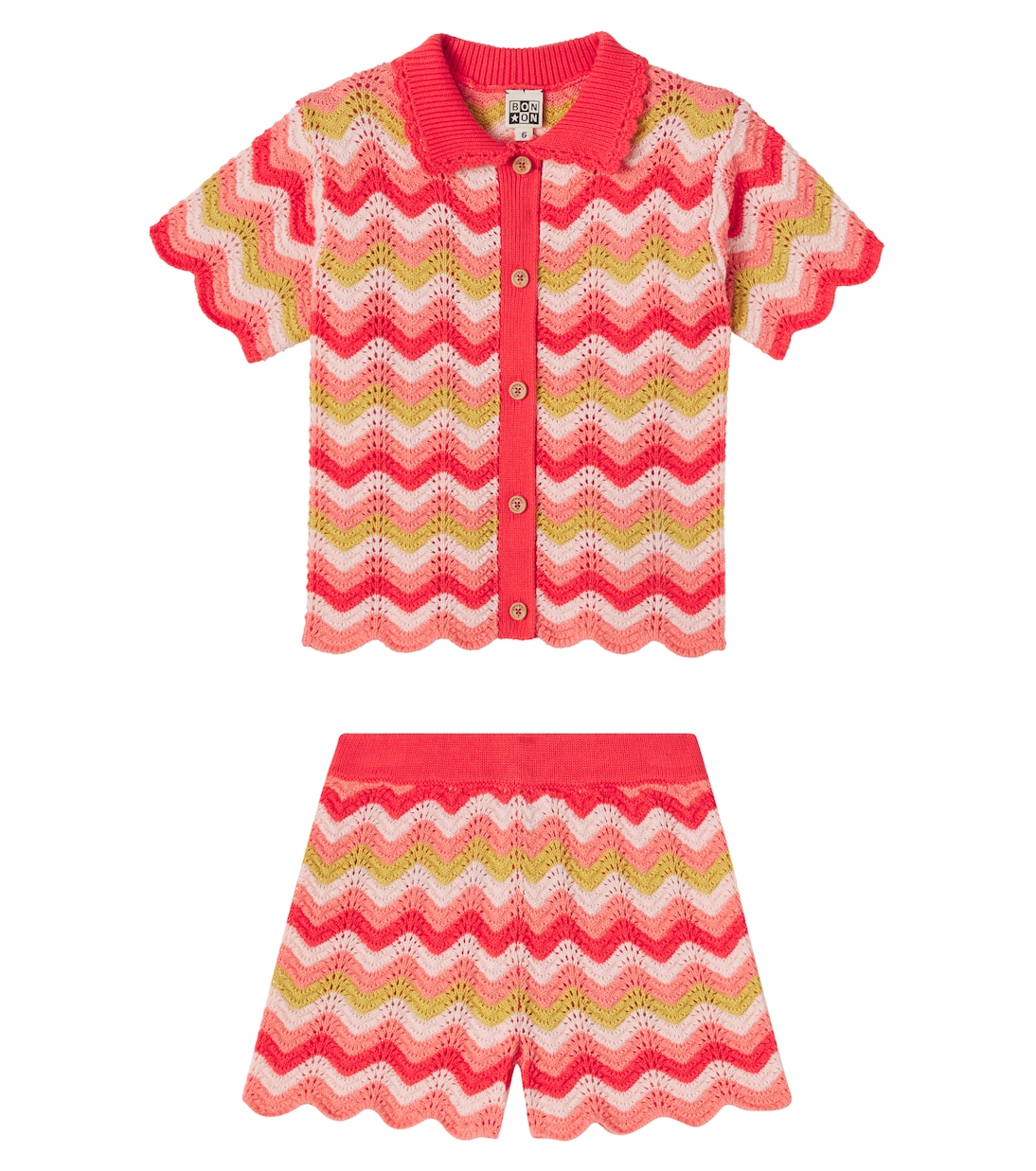 Ninon cotton top and Nine shorts set | Bonton