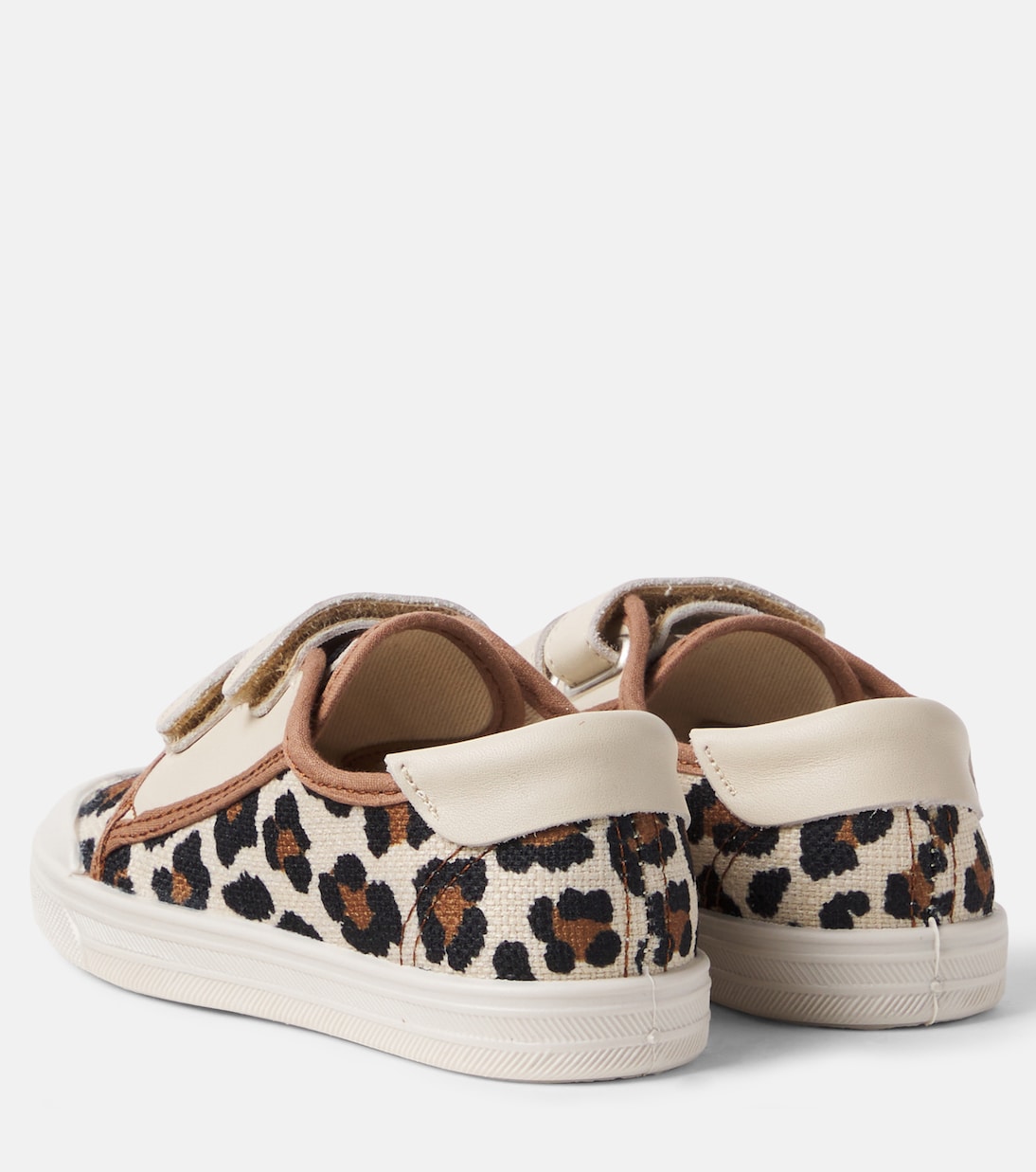 Leather-trimmed leopard-print sneakers | PèPè