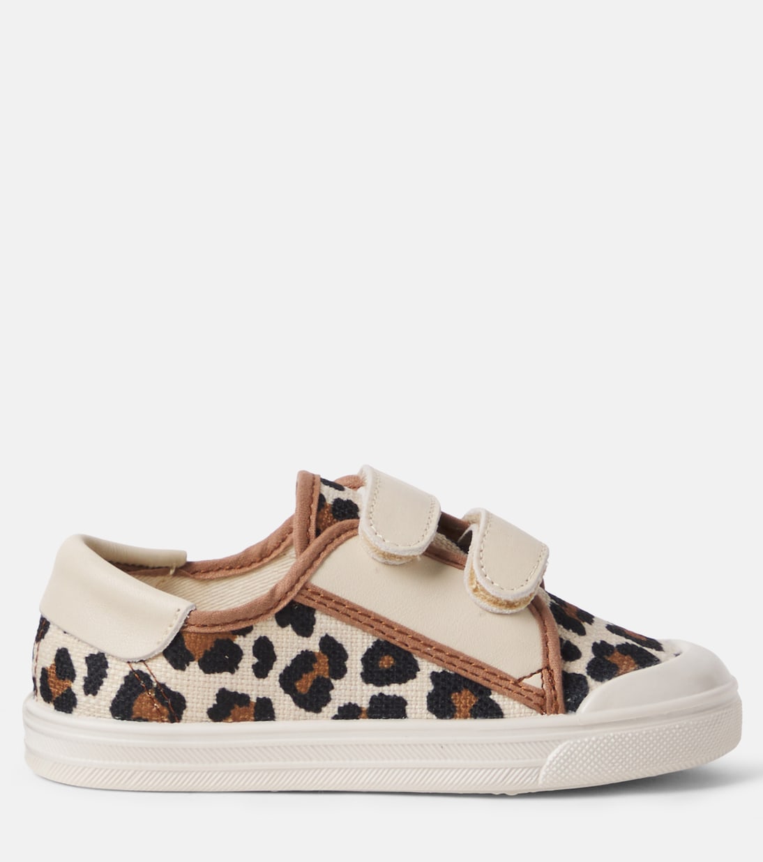 Leather-trimmed leopard-print sneakers | PèPè