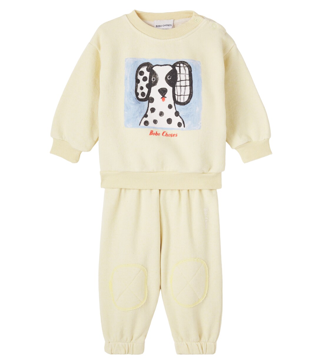 Baby Van Dog cotton sweatshirt and sweatpants set | Bobo Choses