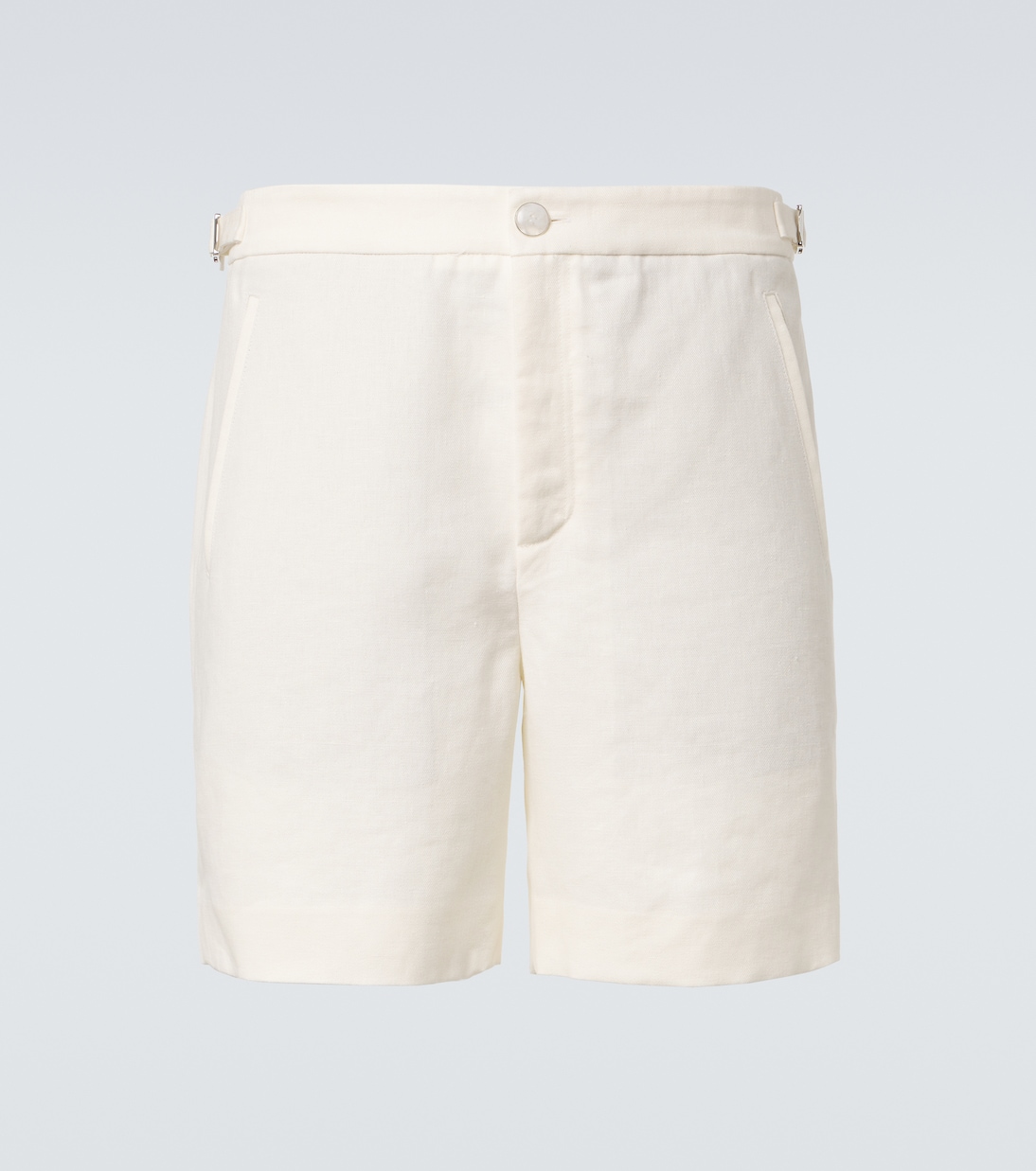 Linen shorts with moonstone | God's True Cashmere