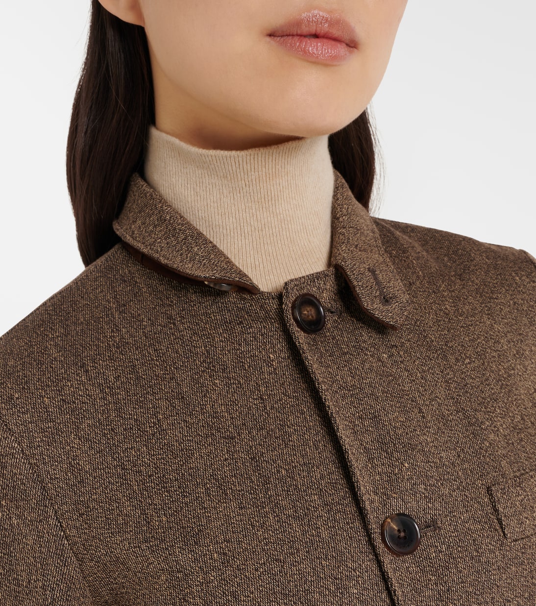 Giacca in lino con suede | Loro Piana