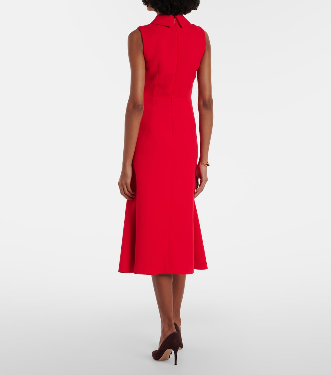 Midikleid Leontine aus Woll-Crêpe | Emilia Wickstead