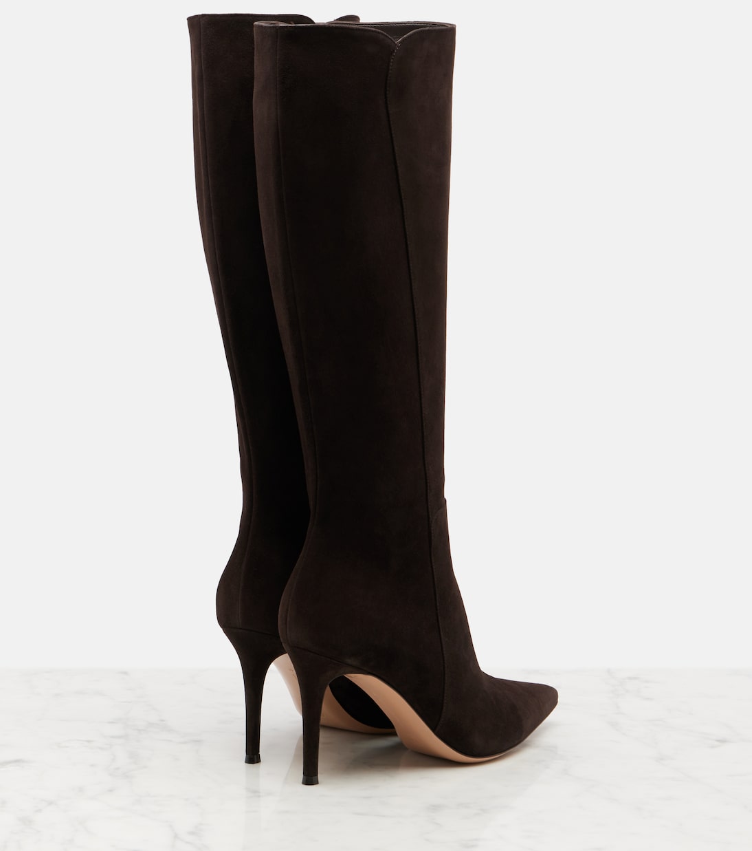 Suede knee-high boots | Gianvito Rossi