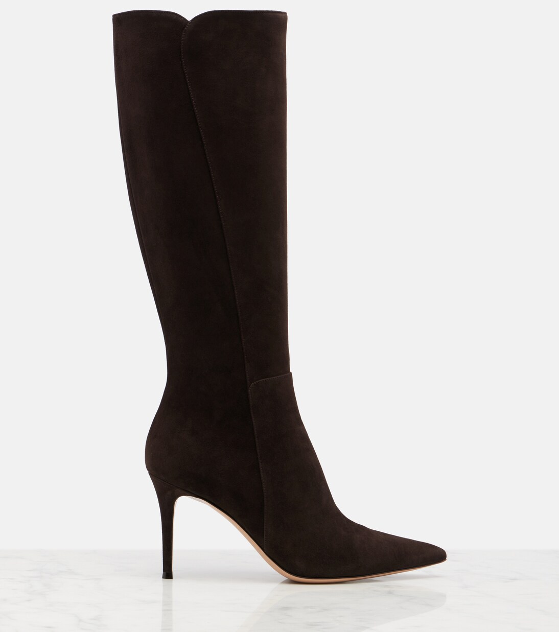 Suede knee-high boots | Gianvito Rossi