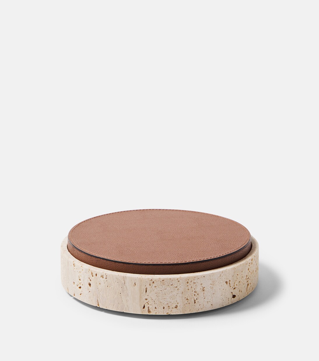 Giza Small marble and leather box | Giobagnara