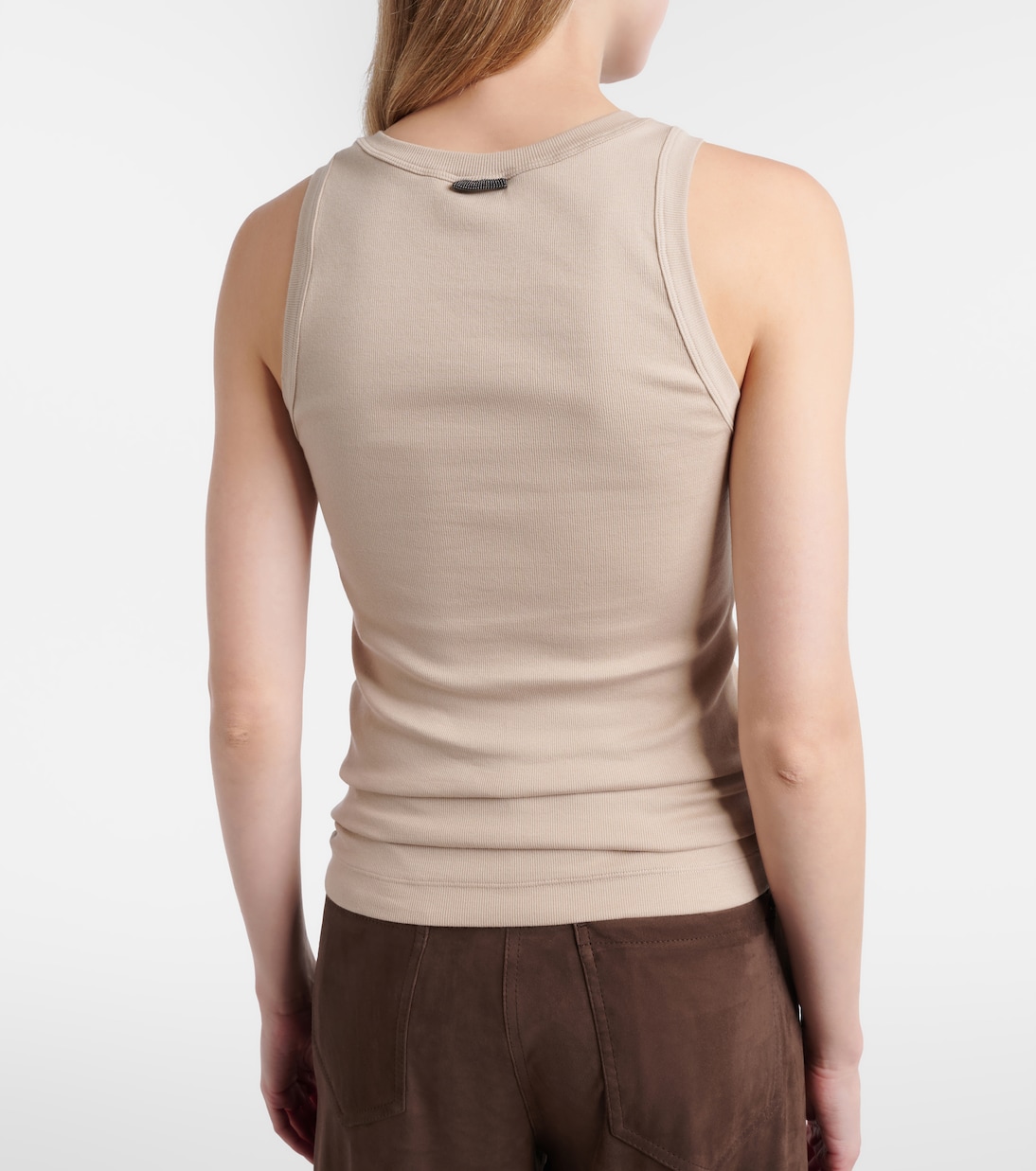 Monili cotton-blend tank top | Brunello Cucinelli