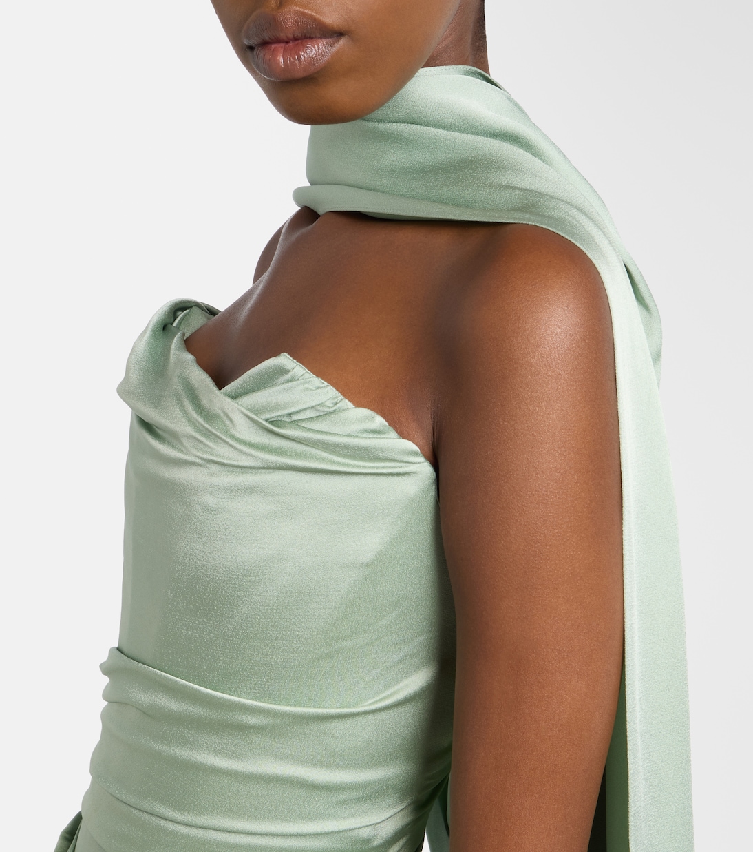 Nova Vixen scarf-detail satin gown | Vivienne Westwood