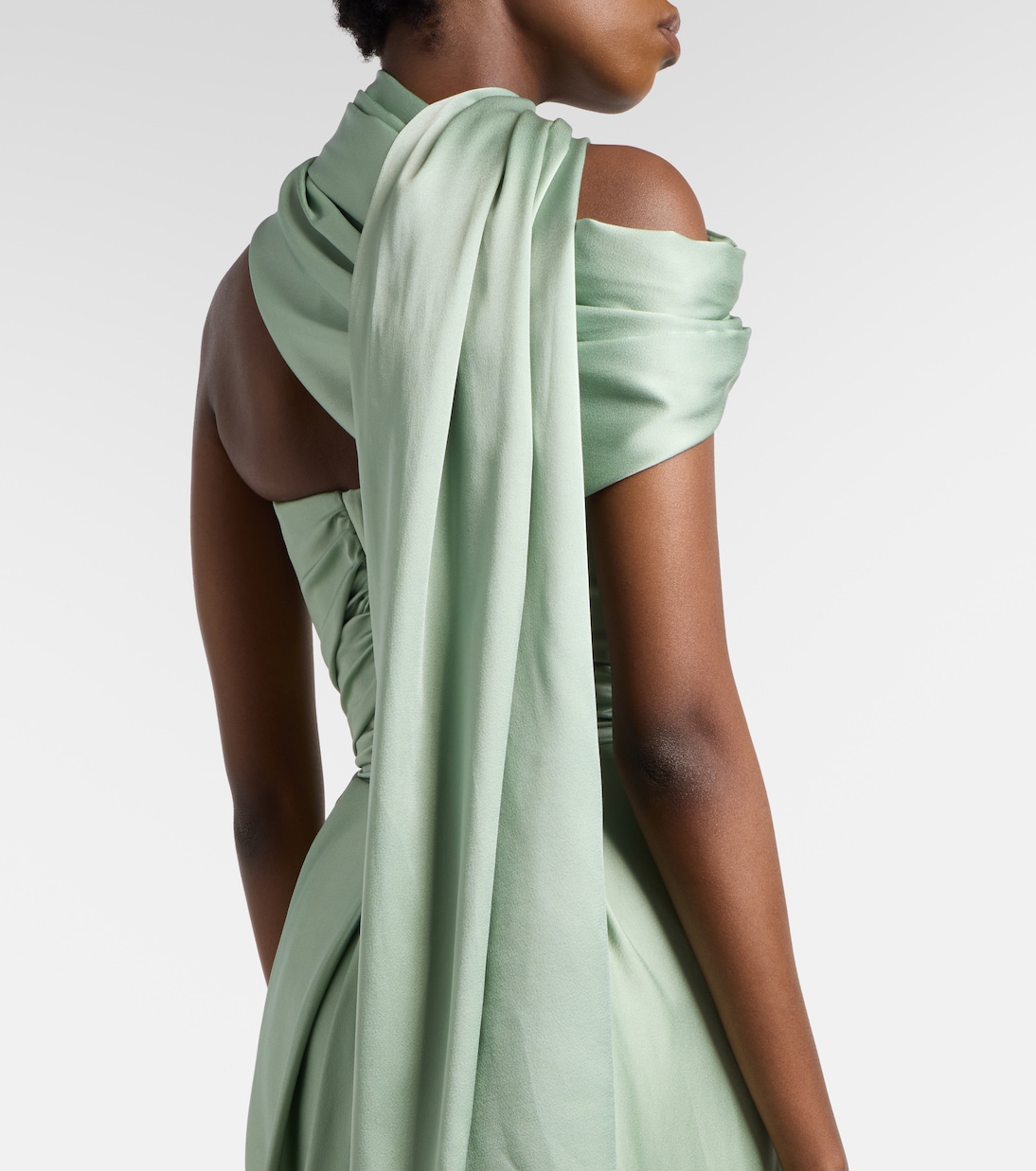 Nova Vixen scarf-detail satin gown | Vivienne Westwood