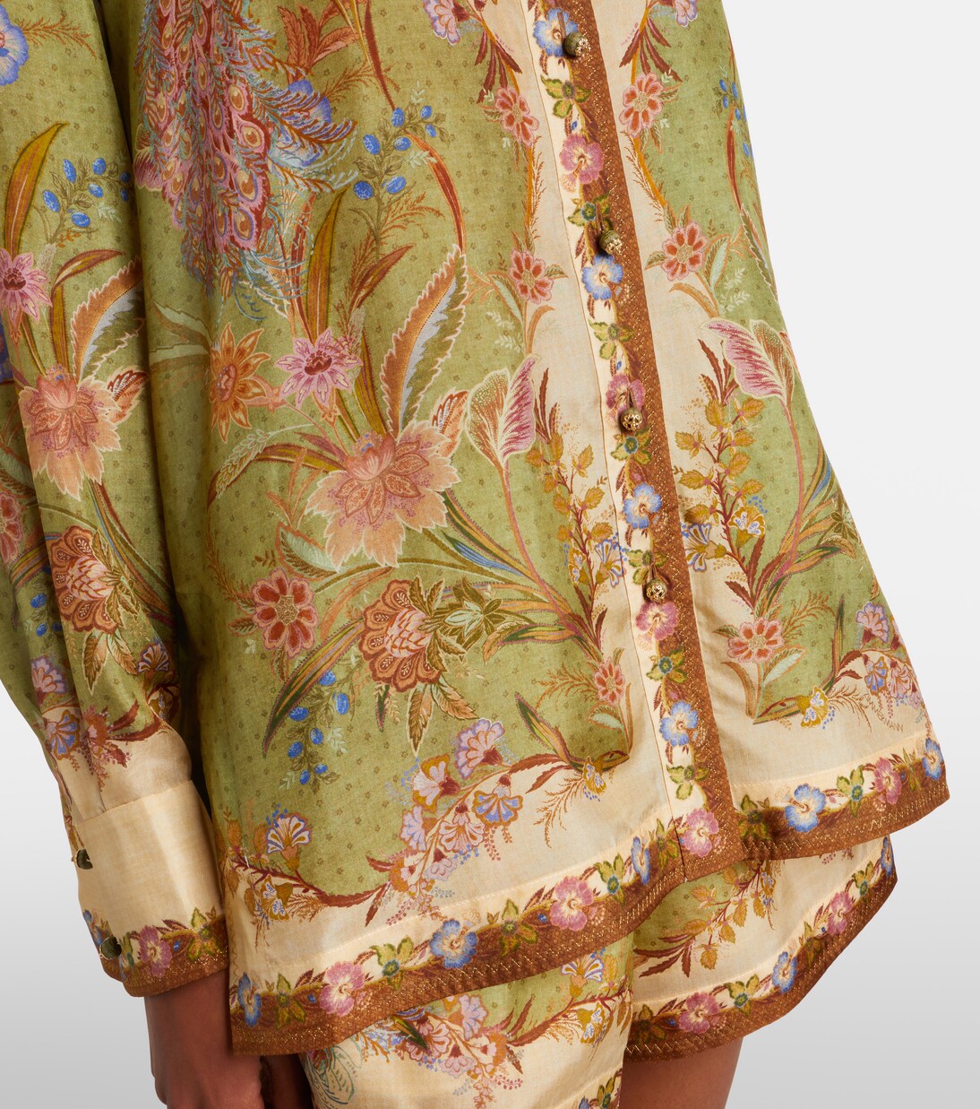 Indra printed silk shirt | Zimmermann