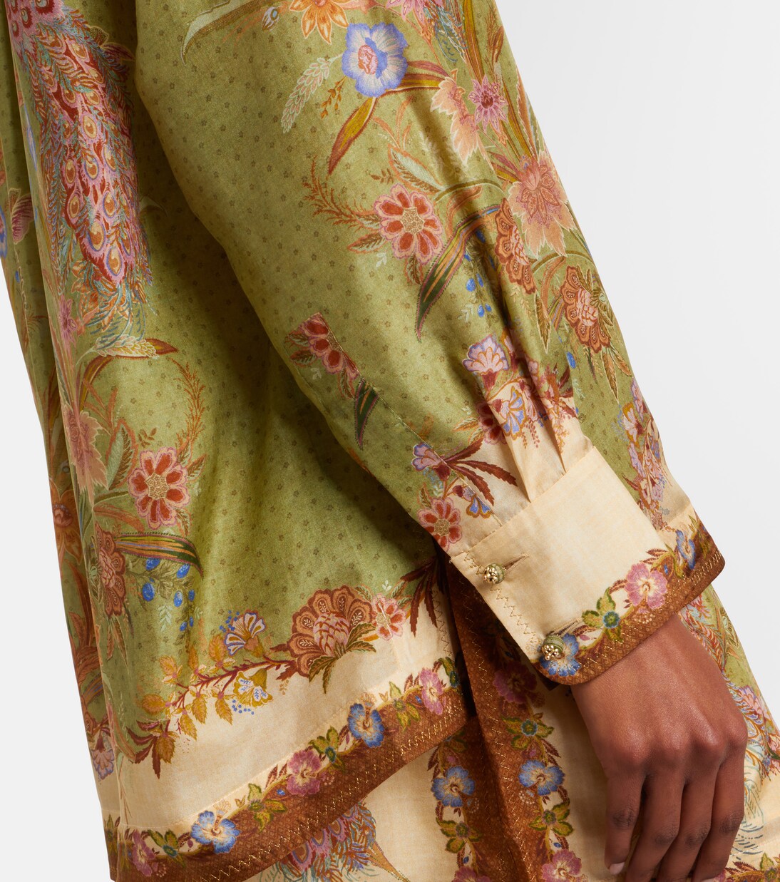Indra printed silk shirt | Zimmermann