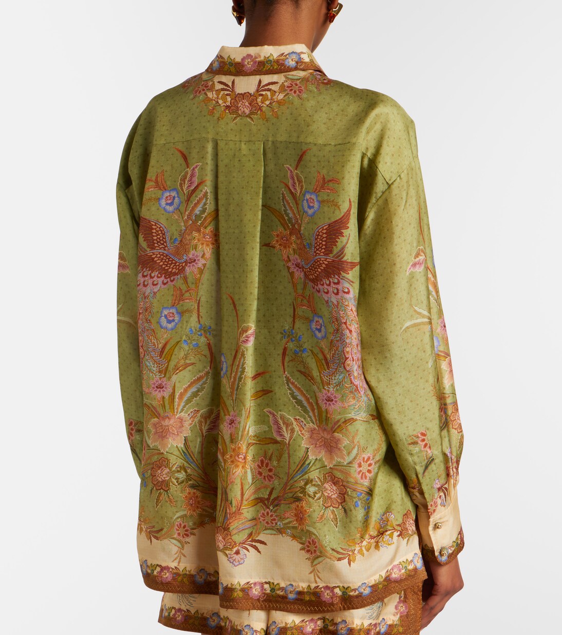 Indra printed silk shirt | Zimmermann