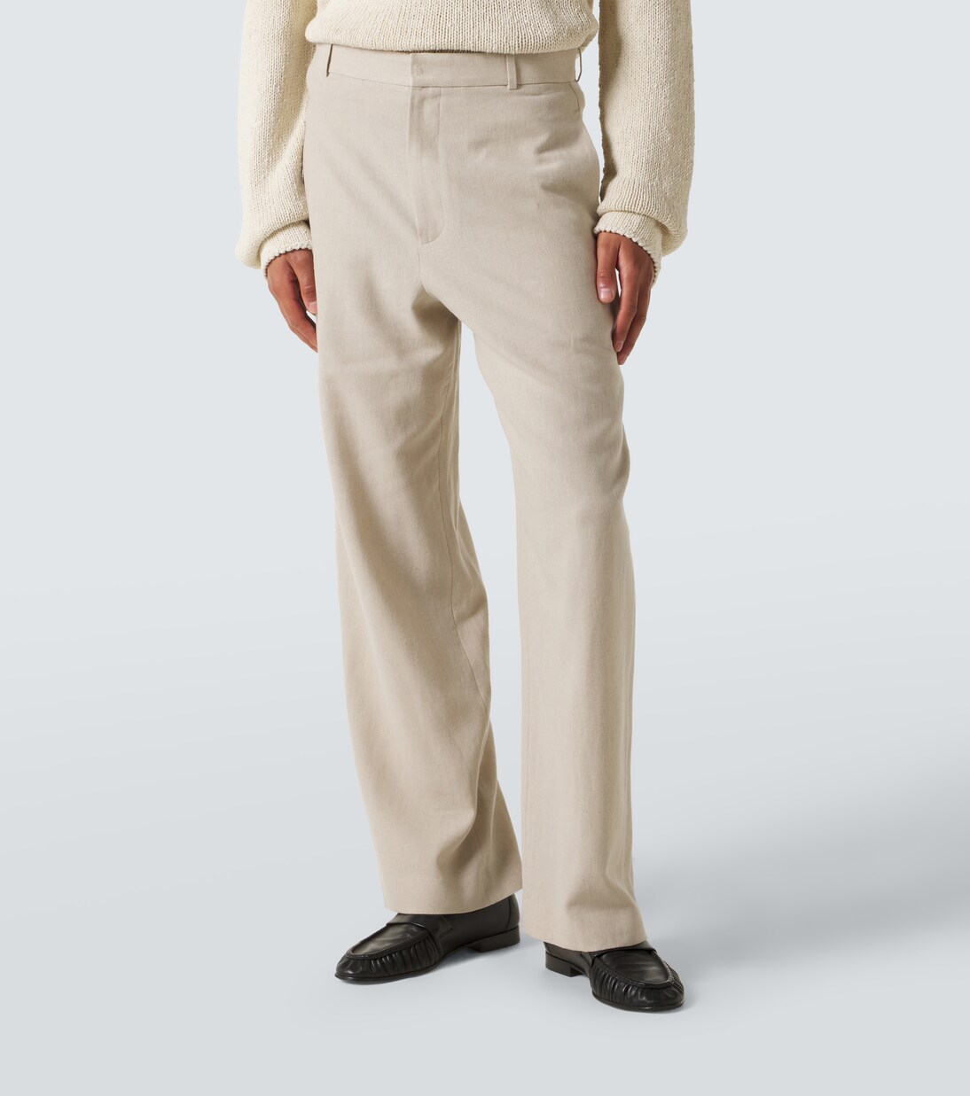 Toril linen-blend wide-leg pants | The Row