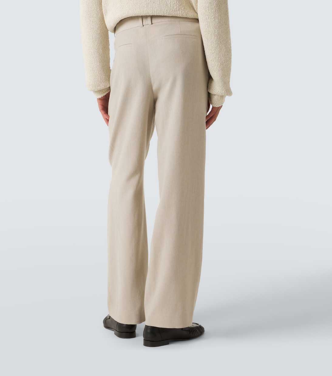 Toril linen-blend wide-leg pants | The Row