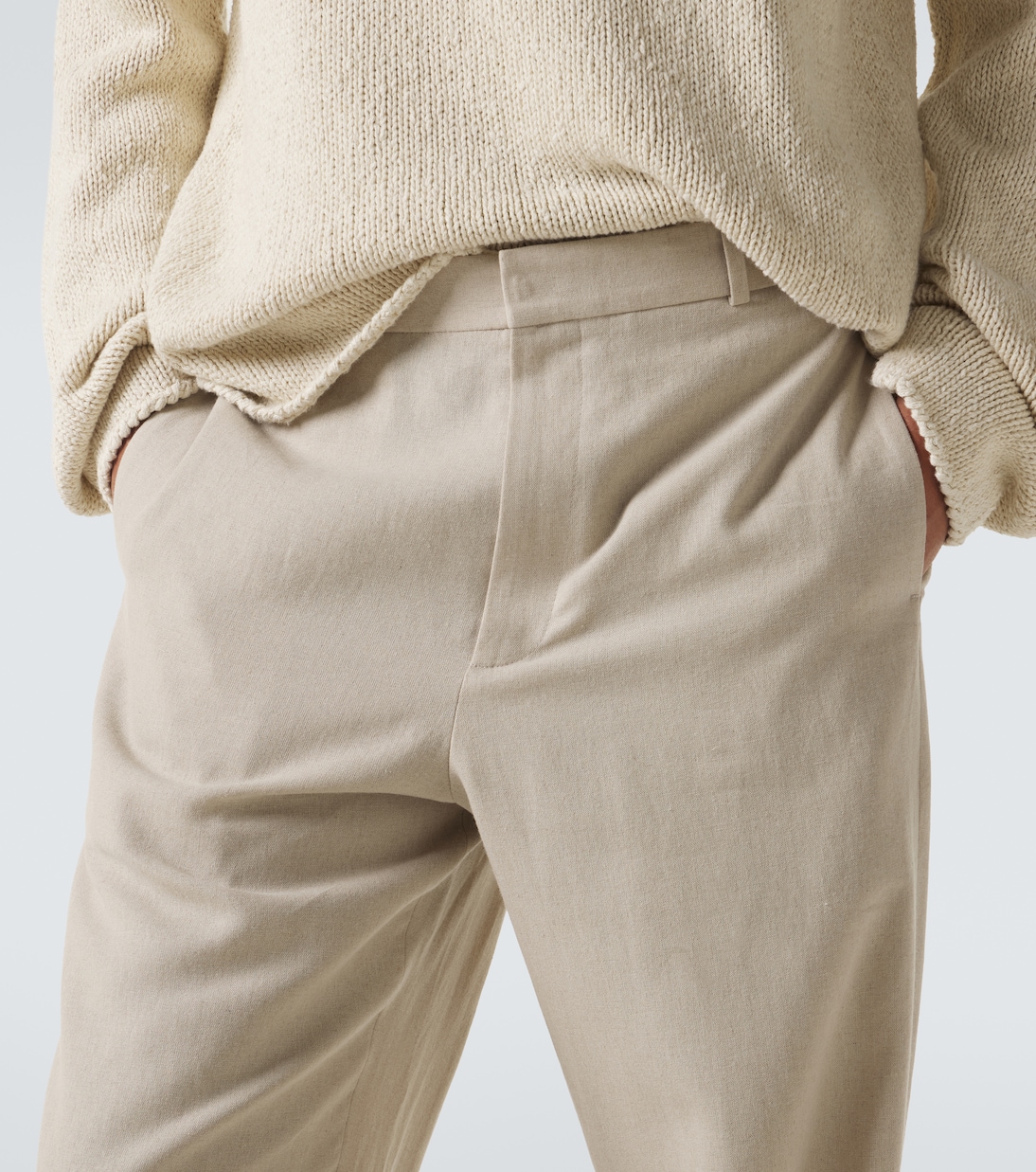 Toril linen-blend wide-leg pants | The Row