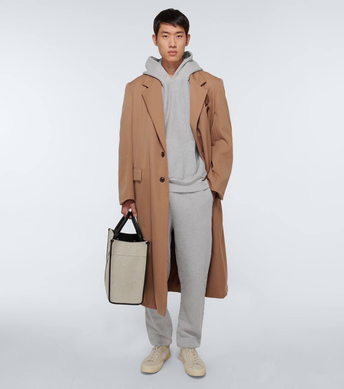 Cotton hooded sweatshirt | Les Tien