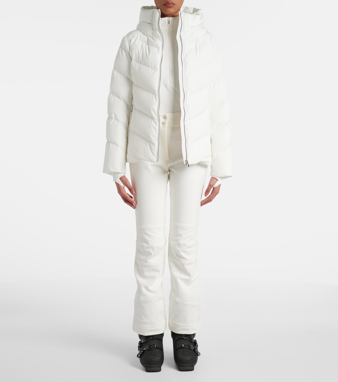 Top de esquí con media cremallera y logo | Fusalp