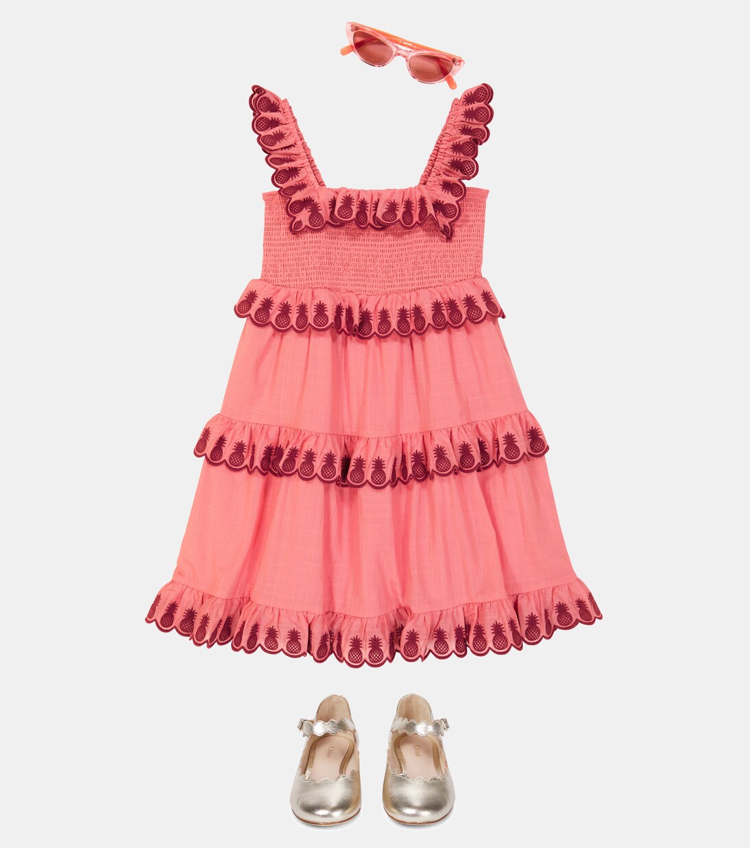 Tropicana embroidered cotton dress | Zimmermann Kids