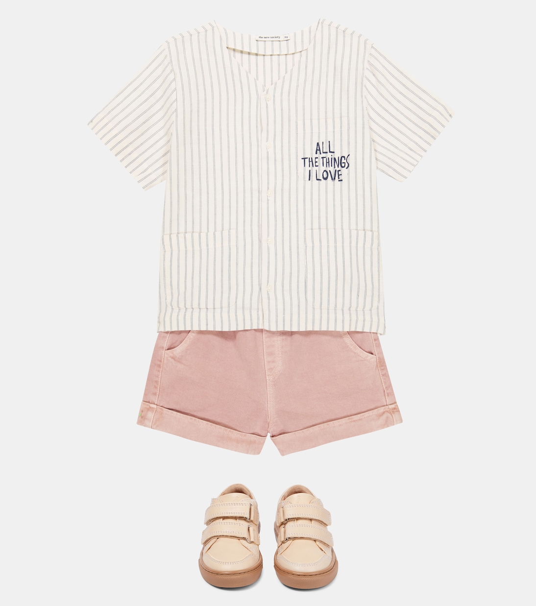 Striped cotton and linen shirt | The New Society