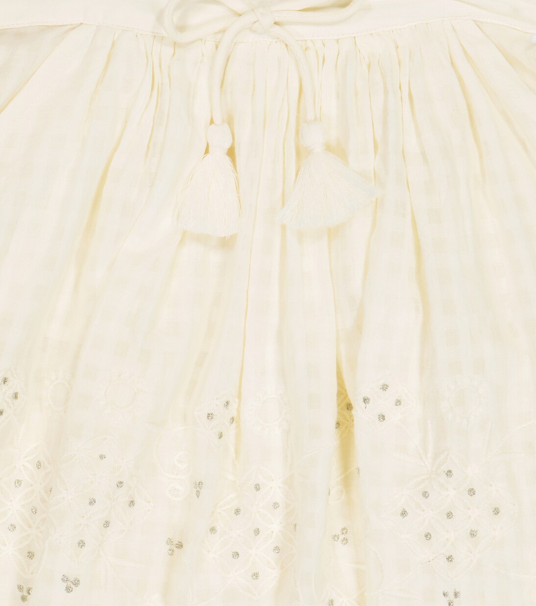 Robe salopette Riola brodée en coton | Louise Misha