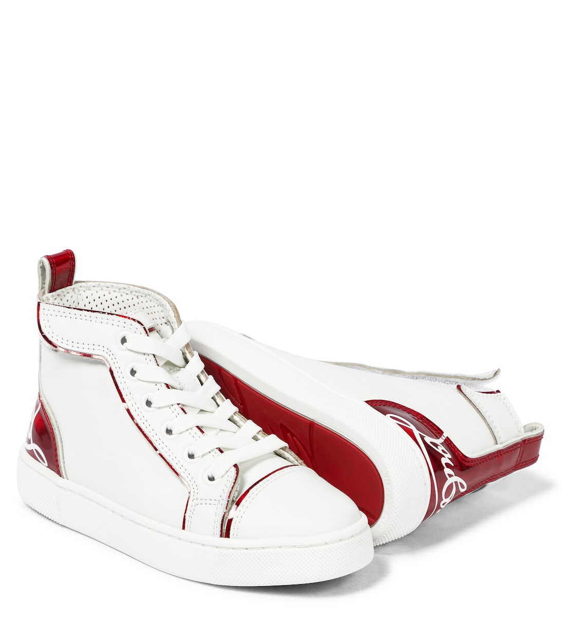 Baskets Funnytopi en cuir | Christian Louboutin Kids