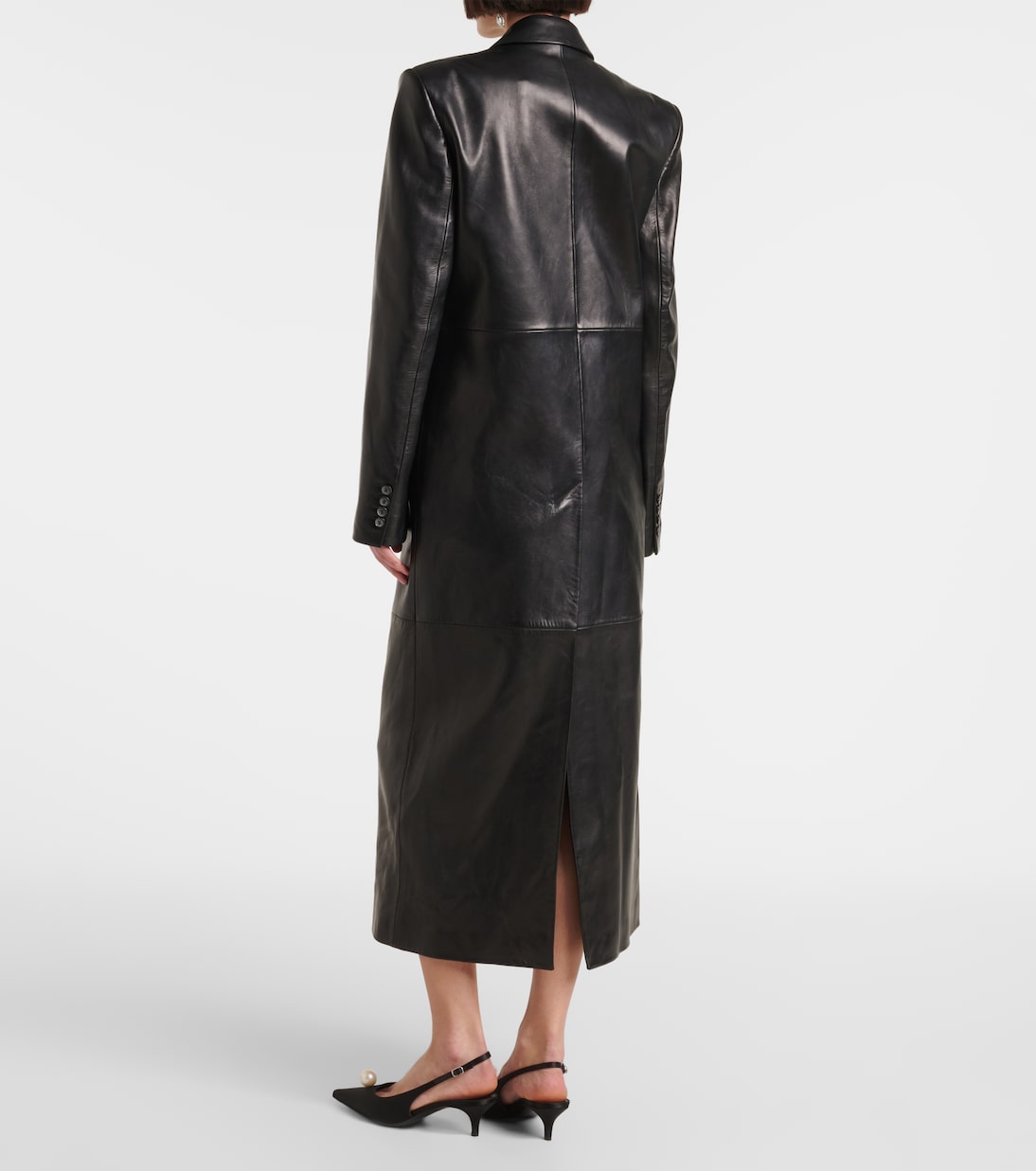 Cappotto doppiopetto in pelle | Magda Butrym