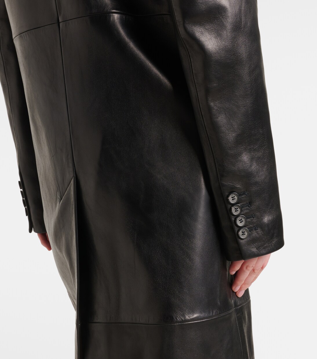 Cappotto doppiopetto in pelle | Magda Butrym