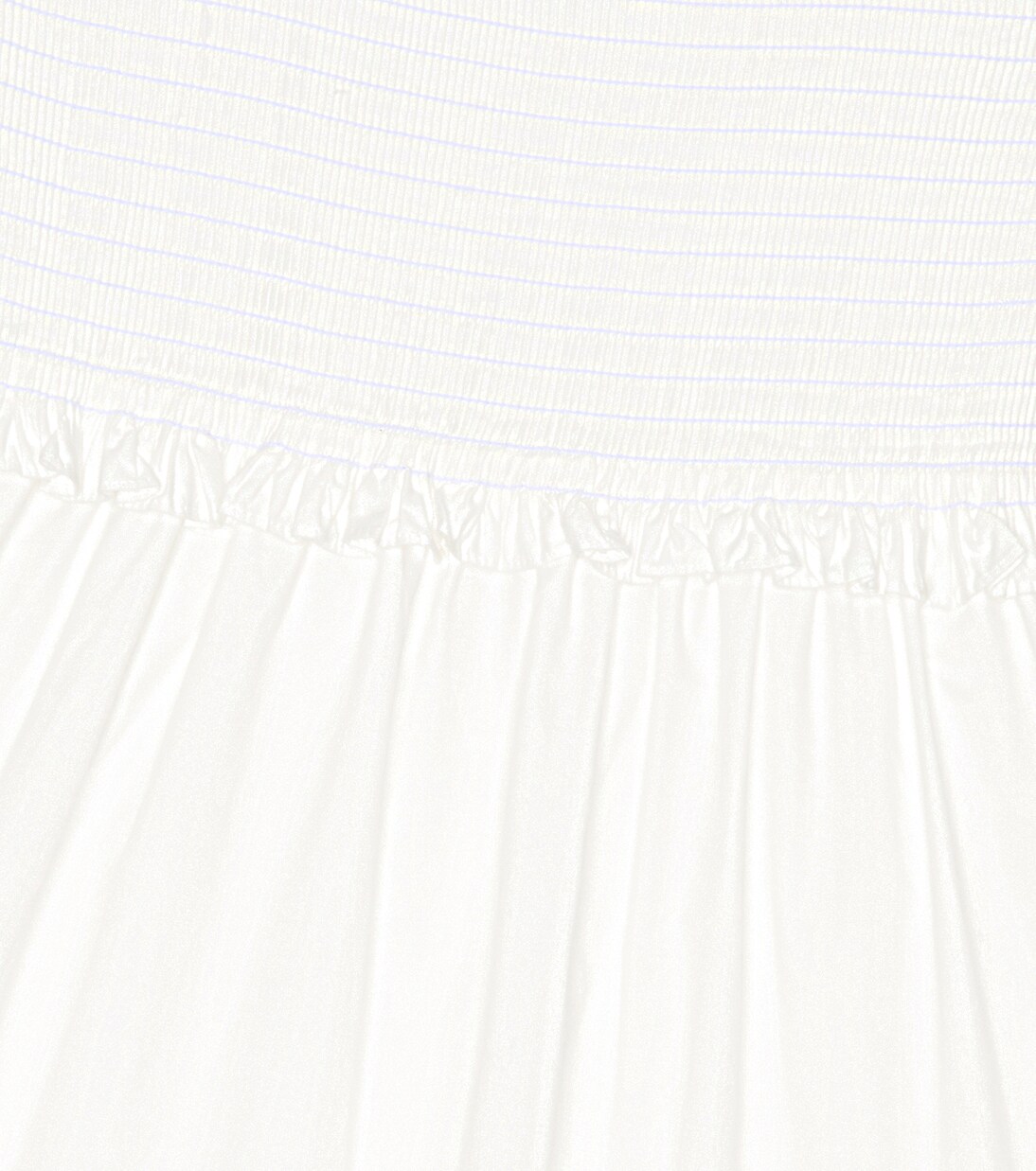 Smocked cotton poplin dress | Self-Portrait Kids