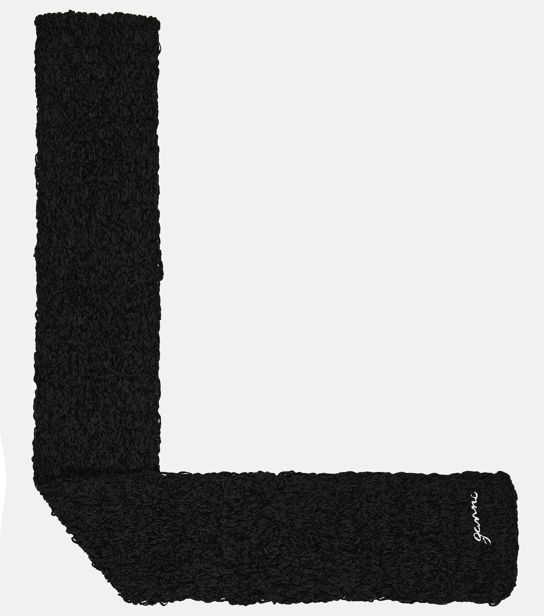 Écharpe brodée en crochet | Ganni