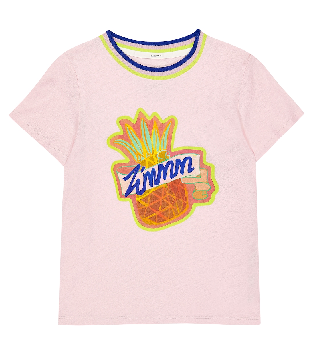 Raie linen and cotton T-shirt | Zimmermann Kids