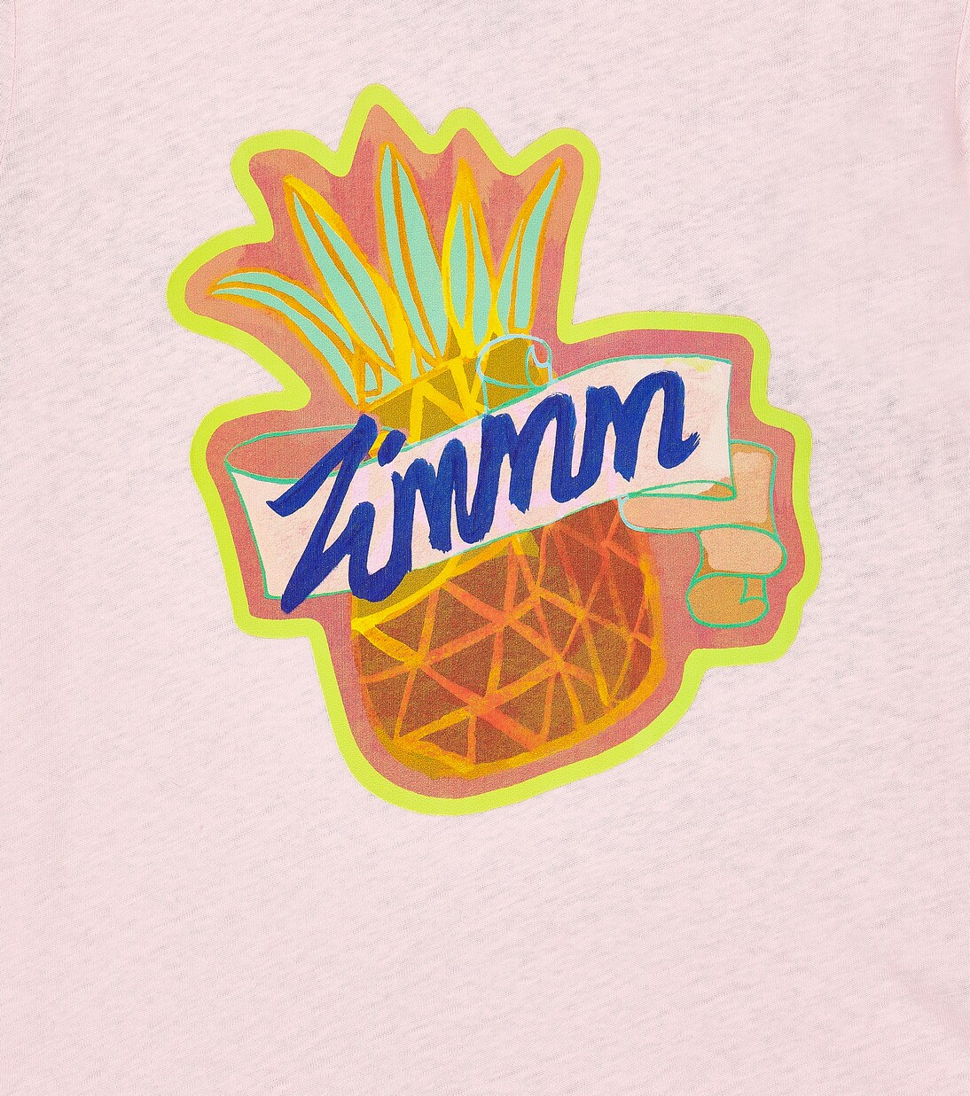 Raie linen and cotton T-shirt | Zimmermann Kids