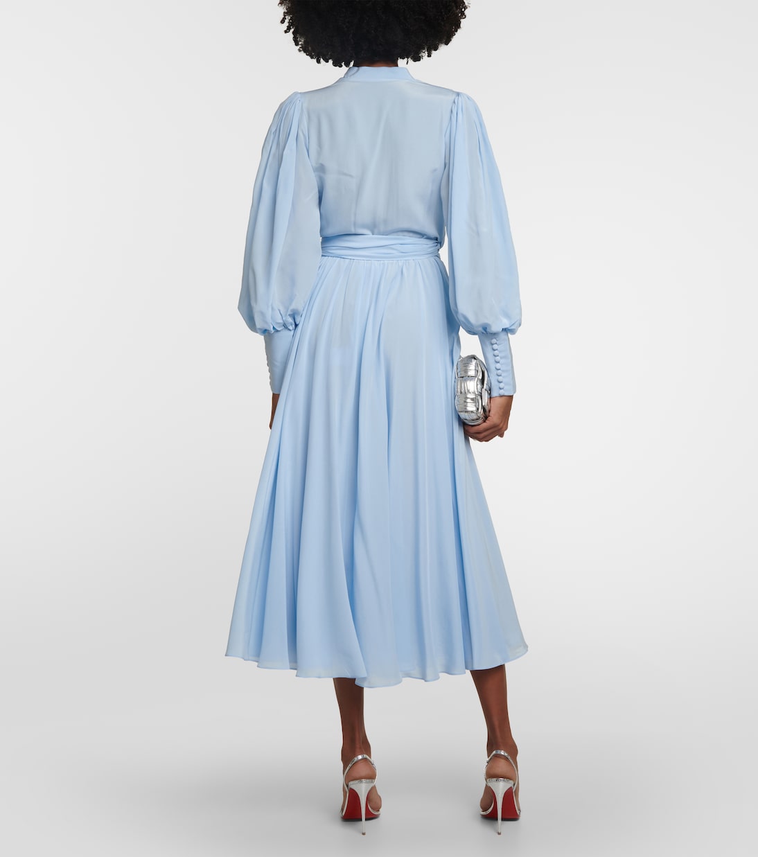 Midikleid aus Seide | Costarellos