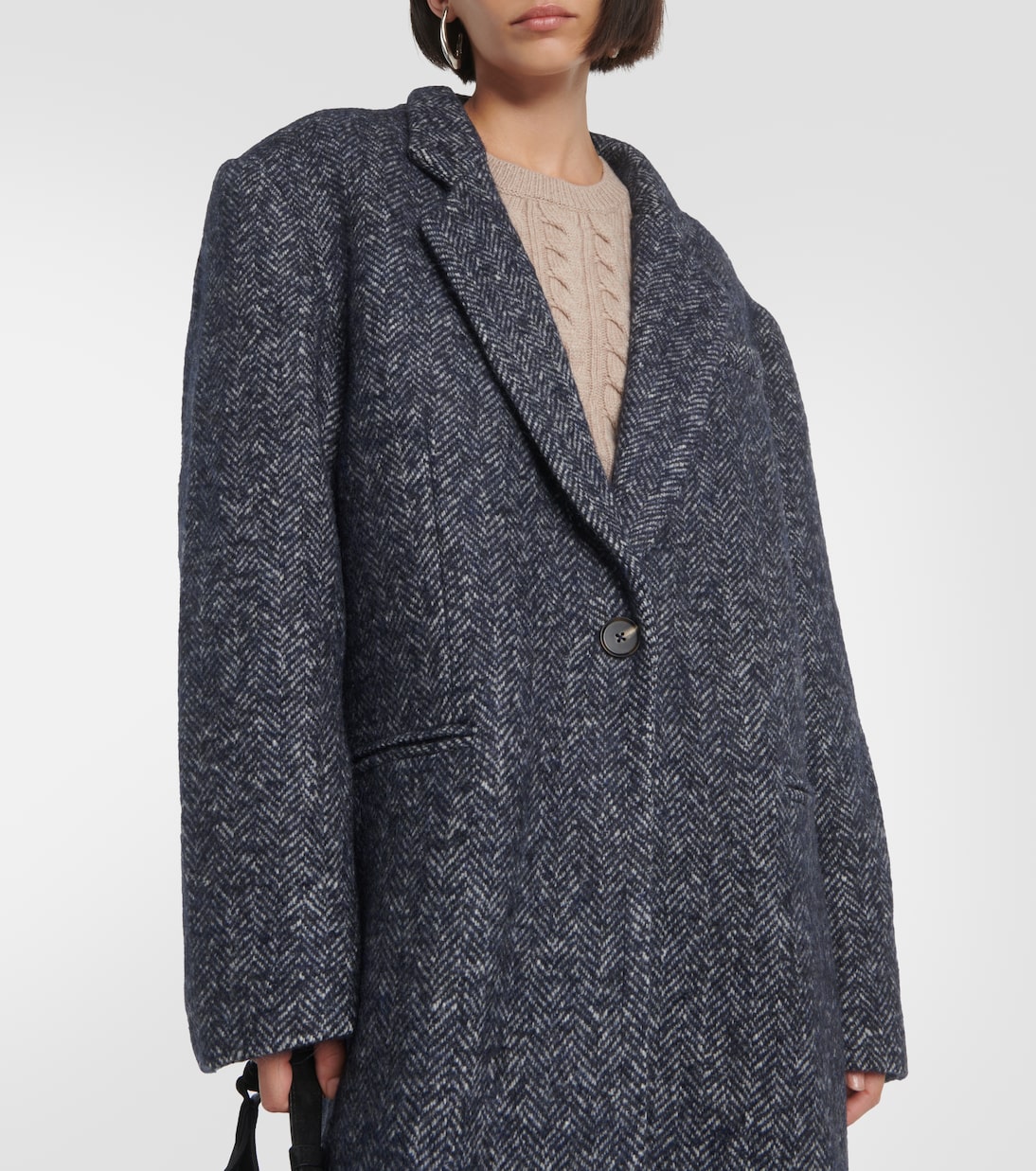Cappotto oversize in misto alpaca | Christopher Esber