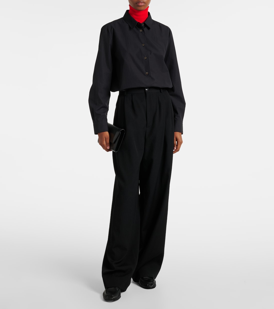Rufus wool wide-leg pants | The Row