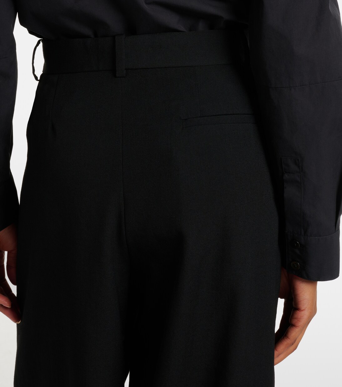 Rufus wool wide-leg pants | The Row