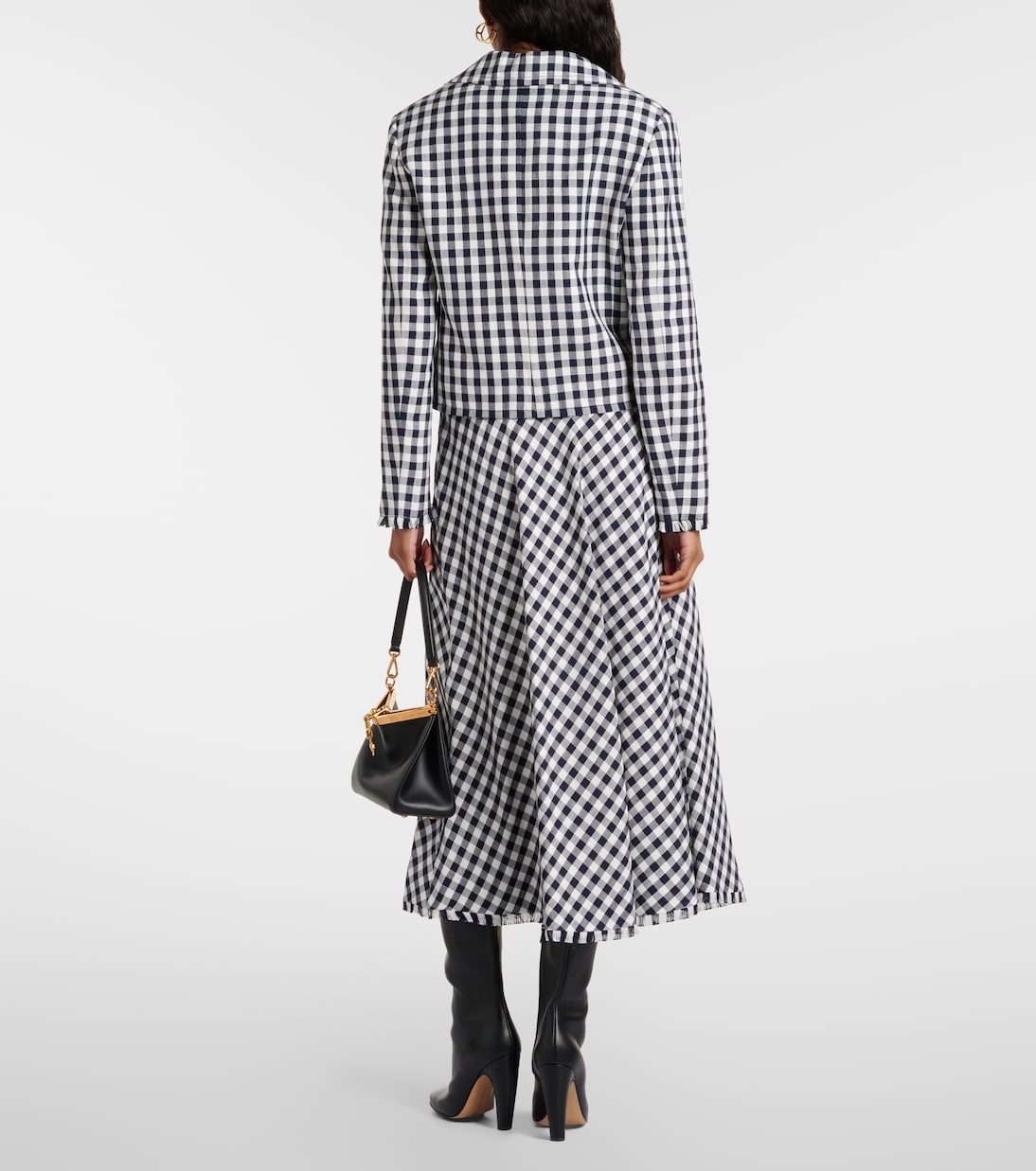 Gingham cropped blazer | Etro