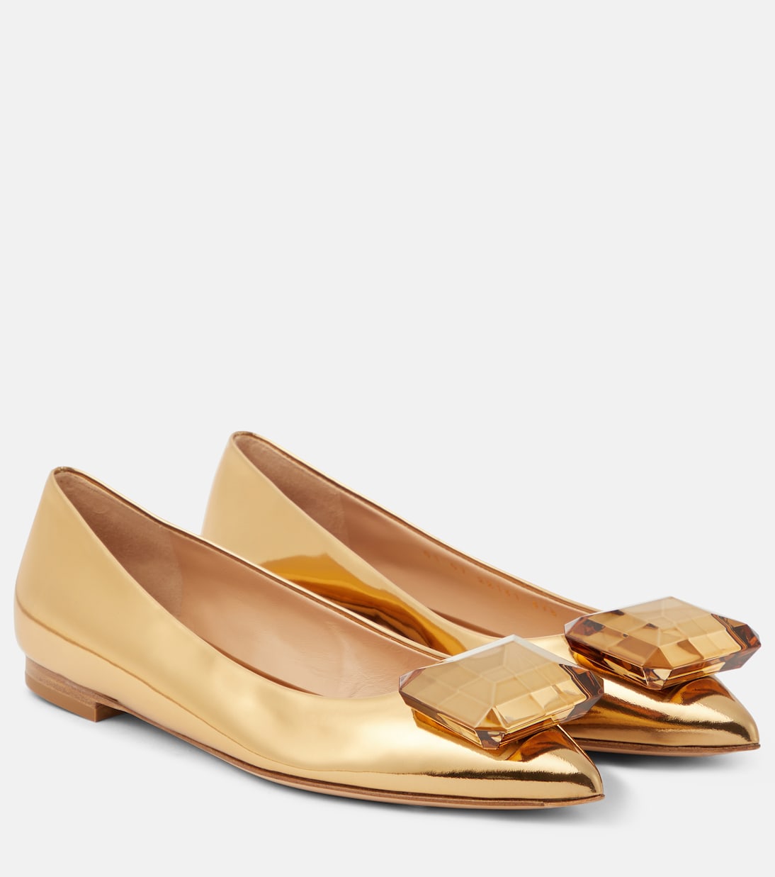 Jaipur embellished leather ballet flats | Gianvito Rossi