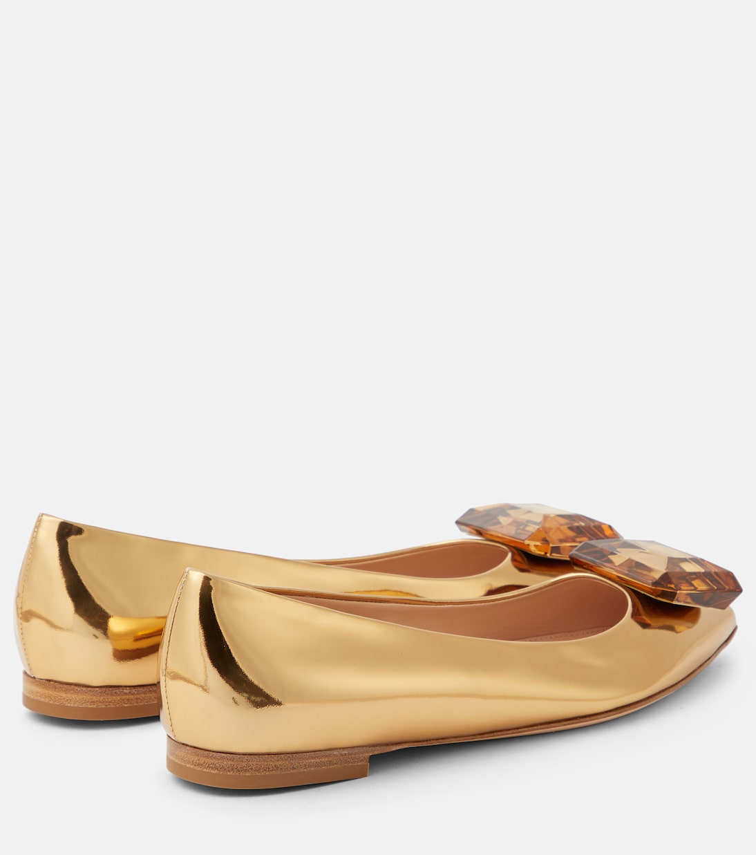 Jaipur embellished leather ballet flats | Gianvito Rossi