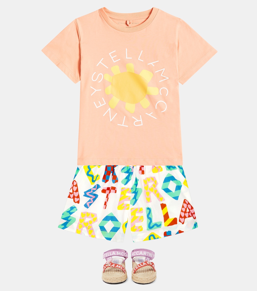 Bedruckte Shorts Stella Rocks aus Baumwolle | Stella McCartney Kids