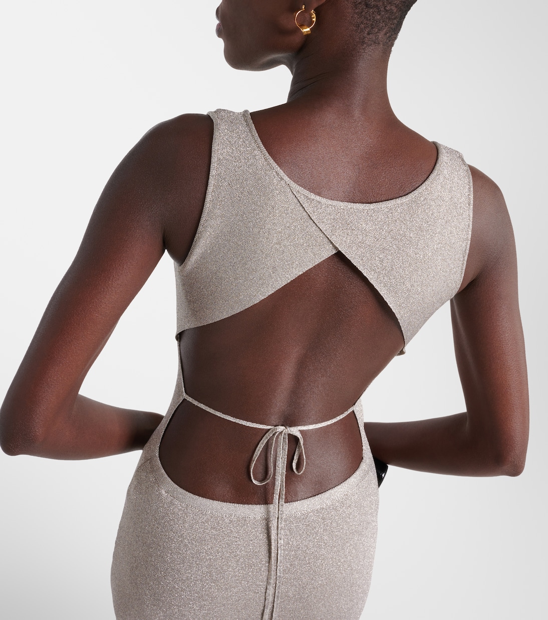 Robe longue métallisée | Tom Ford