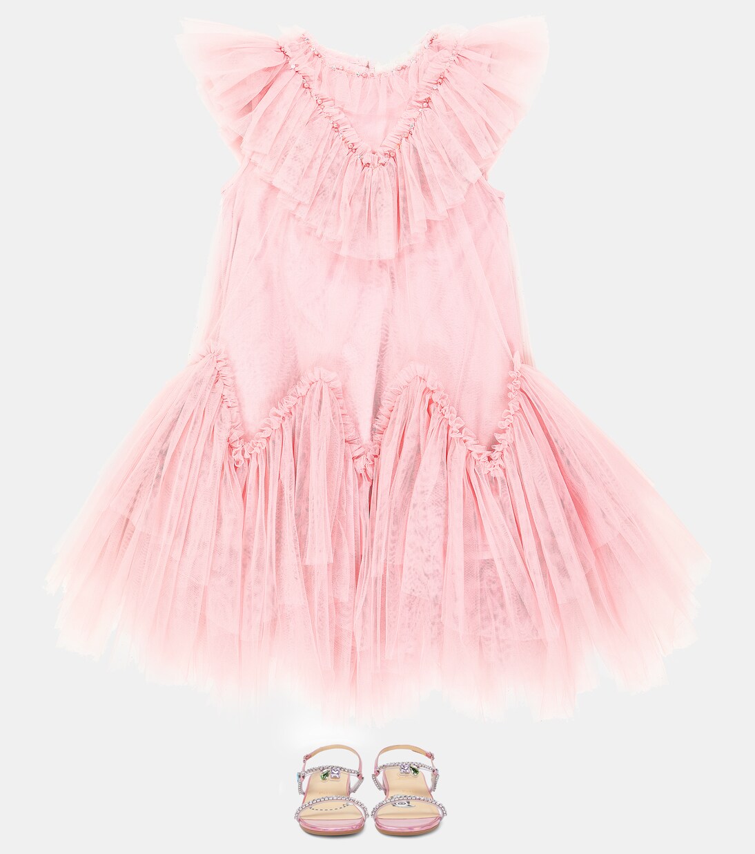 Lacquer ruffled tulle dress | Tutu Du Monde