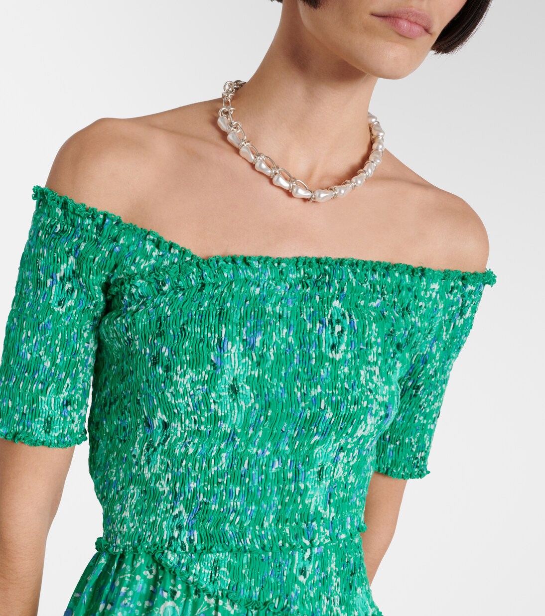 Robe midi Soledad à fleurs | Poupette St Barth