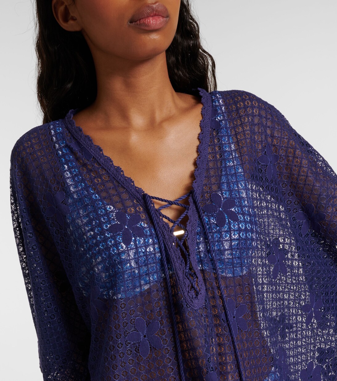 Kaftan Cindy aus einem Baumwollgemisch | Melissa Odabash