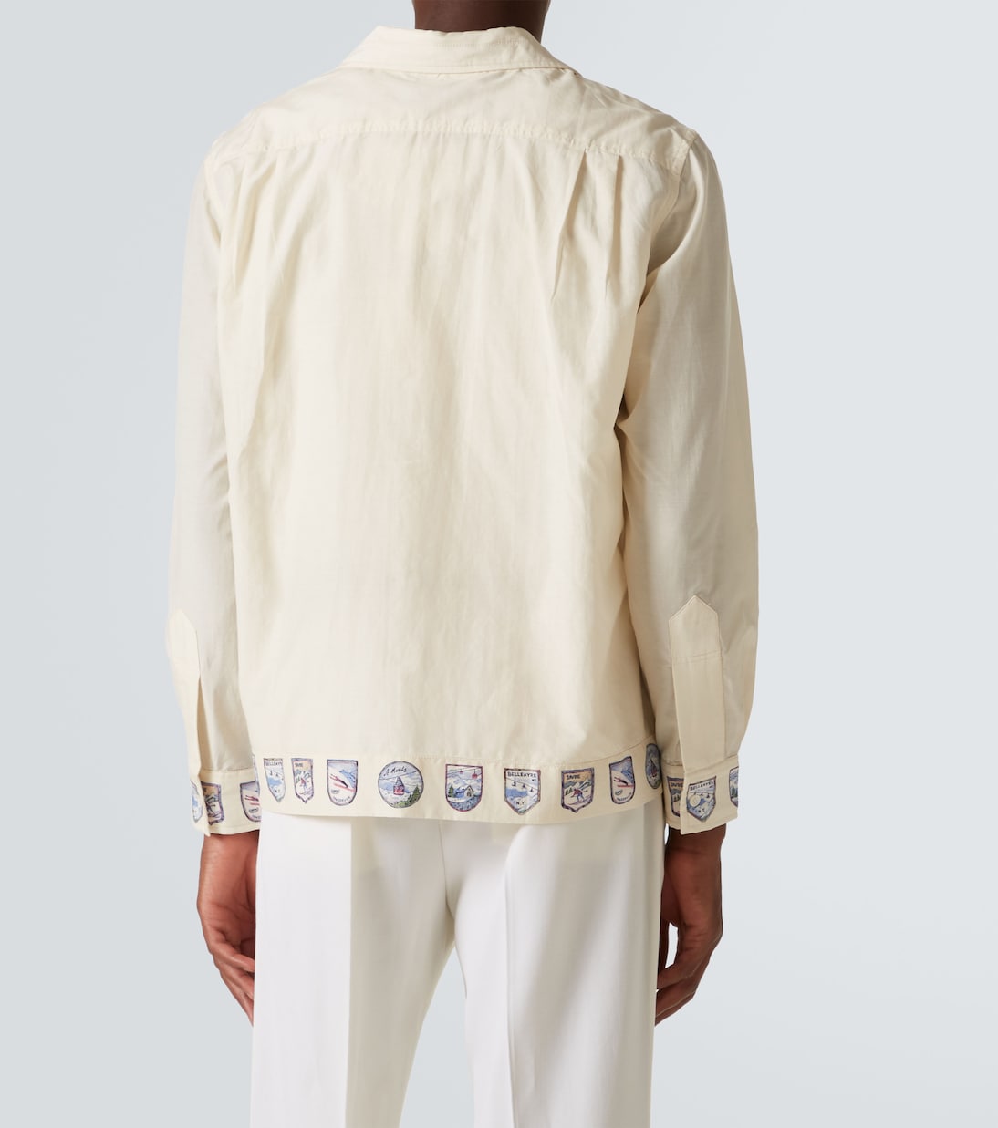 Ski Season printed cotton and silk shirt | Bode