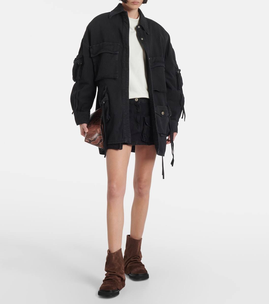 Ankle Boots Mini Robin aus Veloursleder | The Attico