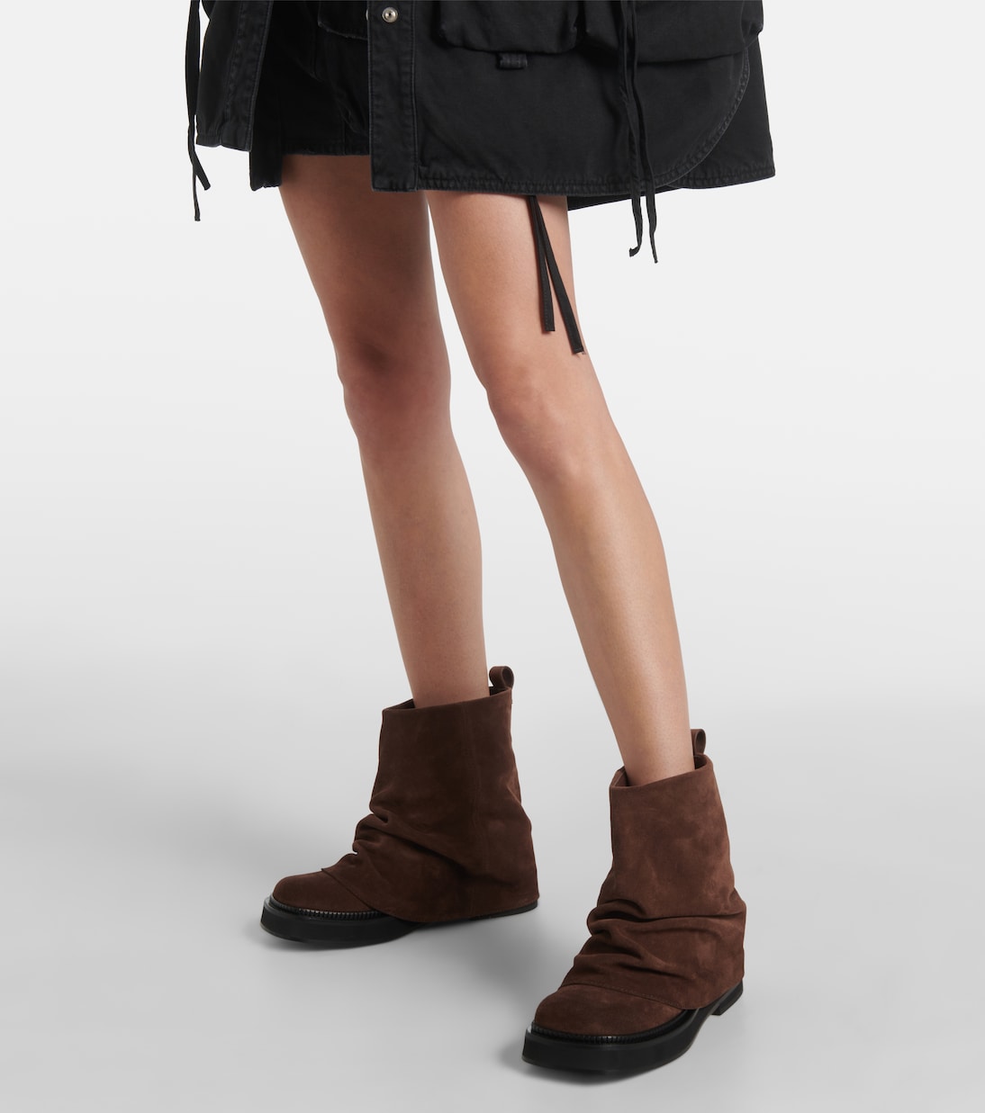 Ankle Boots Mini Robin aus Veloursleder | The Attico