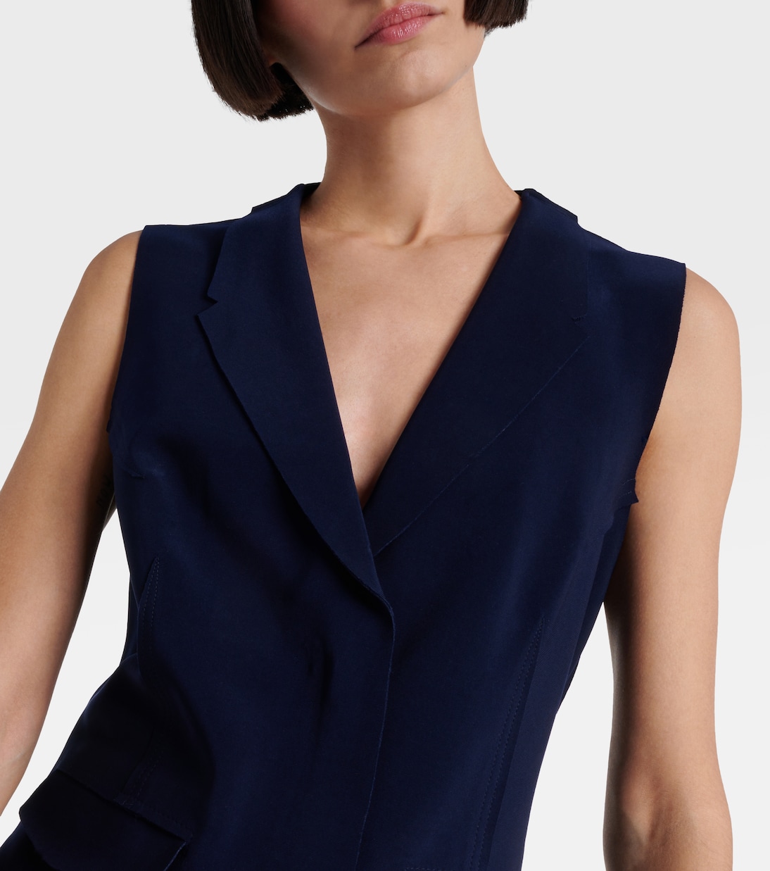 Single-breasted vest | Norma Kamali