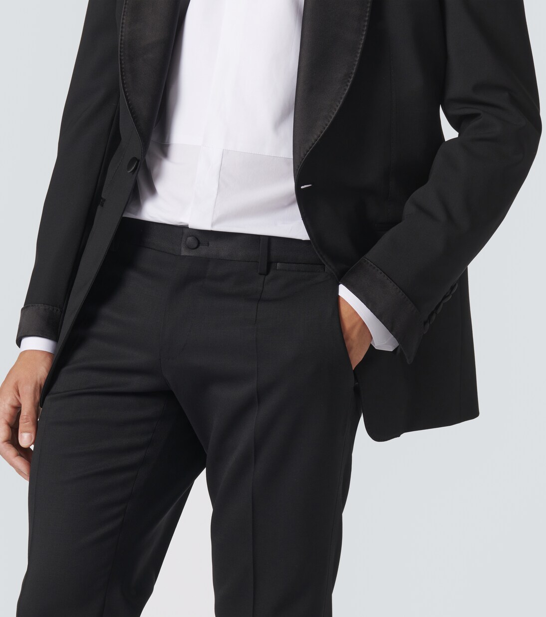 Wool and silk-blend tuxedo pants | Dolce&Gabbana