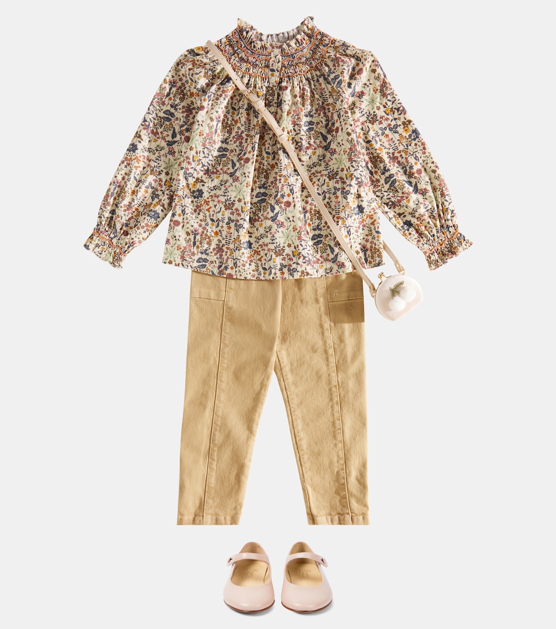 Tiche cotton straight pants | Bonpoint