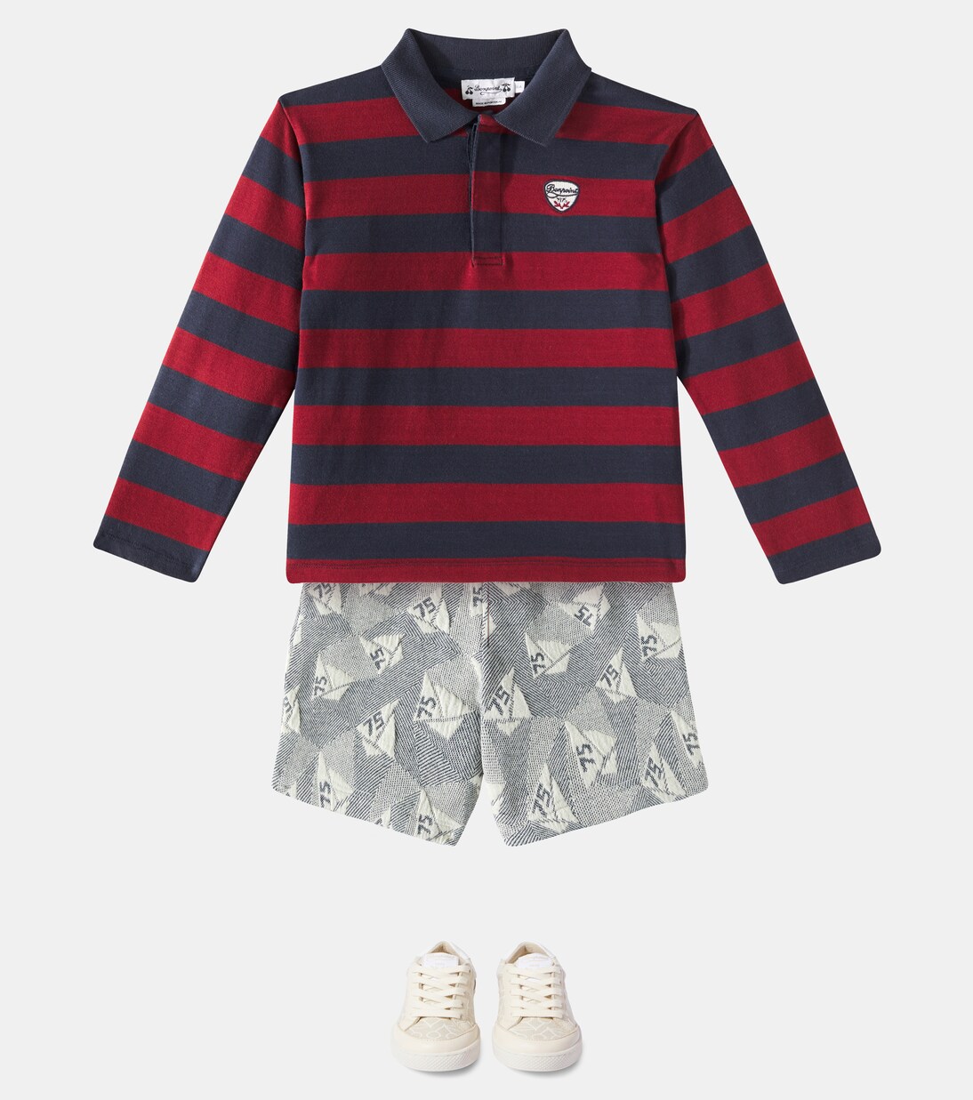 Top Gad rayé en coton | Bonpoint